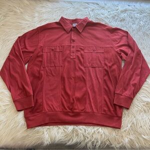 Vintage 90s Haband Casual Joe Striped Bowling Rugby Polo Shirt Grandpa Size XL